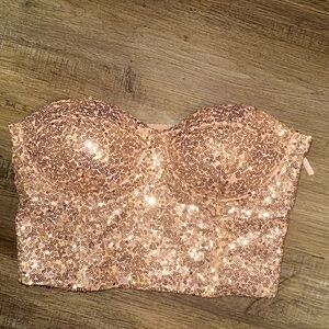 Charlotte Russe Pink Smocked Top